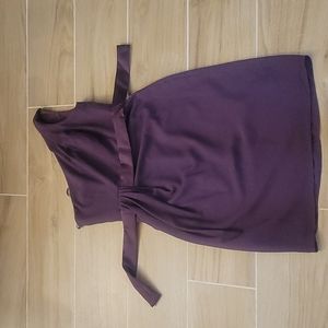 White by Vera Wang Size 6 One Shoulder Dress in Plum